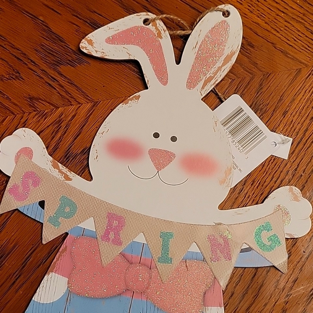 NEW Target Hoppy Spring Bunny Home Decor with Jute Rope for Display - Picture 11 of 17